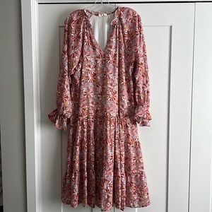 Dress Up Floral Ruffle Dress